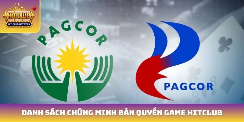Danh sách chứng minh bản quyền game Hitclub