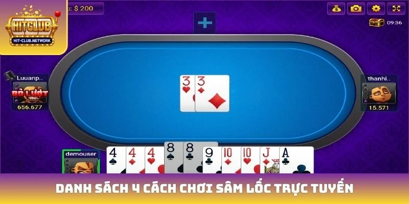 Danh sách 4 cách chơi sâm lốc trực tuyến