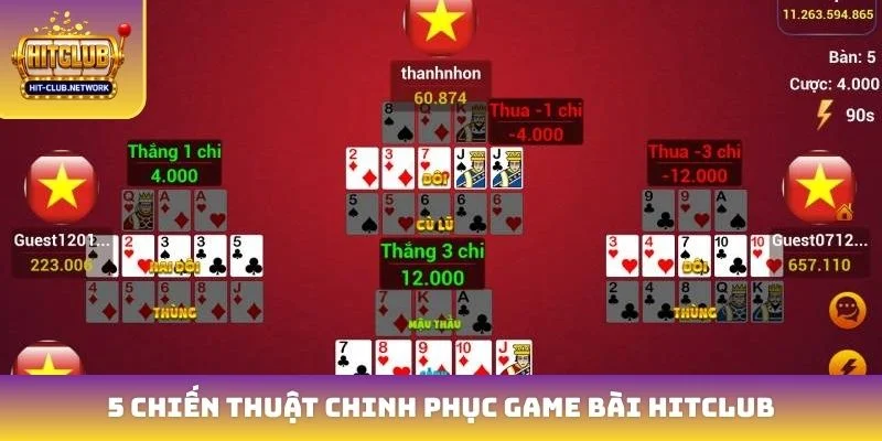 5 chiến thuật chinh phục game bài Hitclub