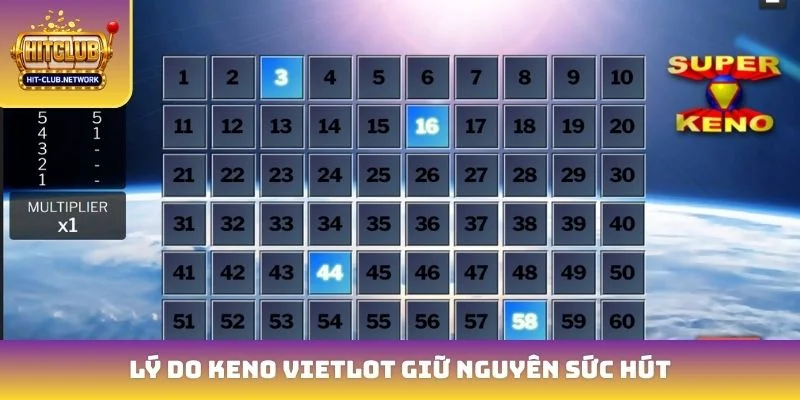 Lý do Keno vietlot giữ nguyên sức hút