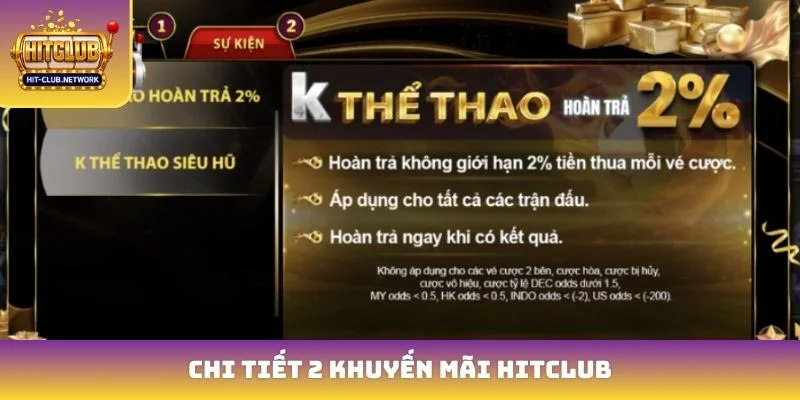 Chi tiết 2 khuyến mãi Hitclub
